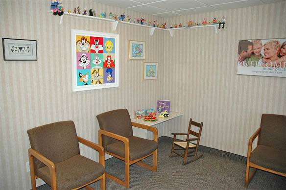Family dental clinic waiting room in Westford